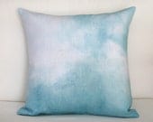 Linen hand dyed "Clouds" pillow