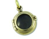 locket steampunk locket LARGE PORTHOLE locket solid bronze