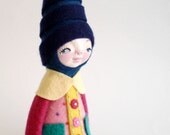 Elf Figurine, Collectable Figurine, soft sculpture, Gnome figurine, Elf Toy