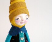 Elf Figurine, Collectable Figurine, soft sculpture, Gnome figurine, Elf Toy