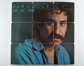 JIM CROCE - Coasters with Life and Times Warped Record Bowl