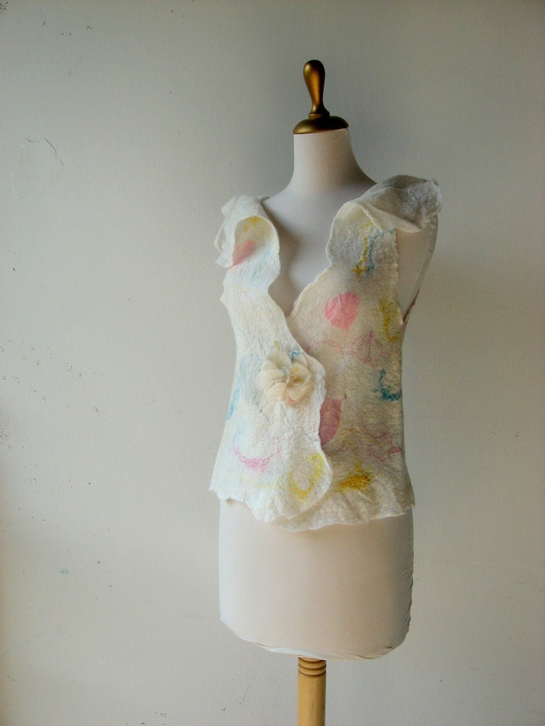 Felted Faerie Princess Vest  S size