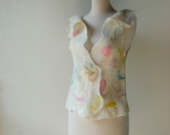 Felted Faerie Princess Vest  S size