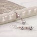 Gray Smoke Pearl Earrings Pink Rose Pastel Crystal Sterling Silver Bridal Jewelry Mauve Rose