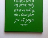 You are my hero hand painted wall art