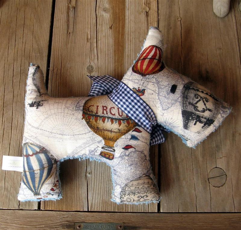 Josh  Vintage Chenille Plush Scotty Dog