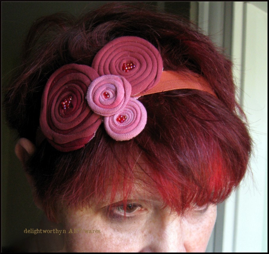 Spiral Cotton Bubble Rosette Headbands