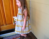 Peasant Dress for little girls - Fawn and Birch- size 3 to 4 years