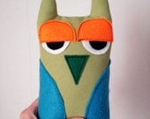 Pistachio Green Owl Stuffed Toys Art Doll Plushie Plush Soft Softie Bird