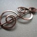 A Big Twist Series Copper Scarf Pin - Shawl Pin - Sweater Pin - Closure