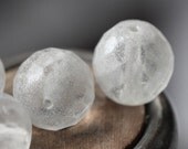 HINT OF GREY .. Premium Czech Faceted Glass Beads (3007-4)