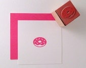 Mini Donut Rubber Stamp