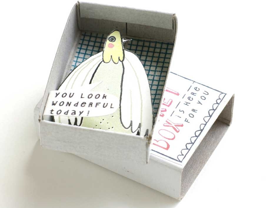 The Instant Comfort Pocket Box - Mrs Pigeon-Grey