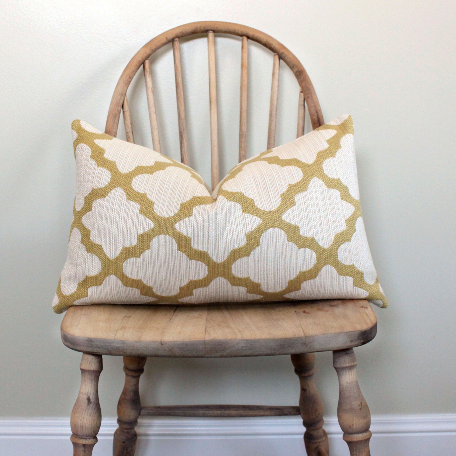 12"x20" Lumbar in Casablanca Geo in Citrine Pillow