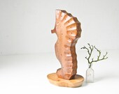 Wood Seahorse Sculpture - Toothpick H'ordeurve Server