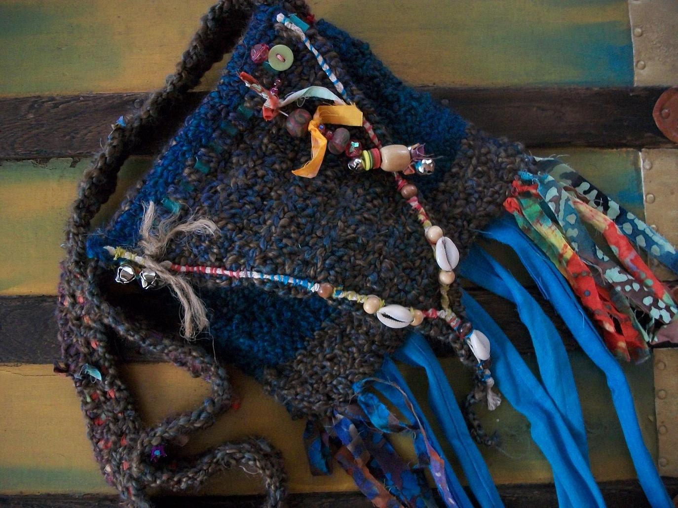 The Tinkerman Bag, A Woodland Fairytale style Hippie Purse