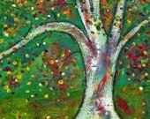 Southern Splendor Tree, ORIGINAL Mixed Media Painting