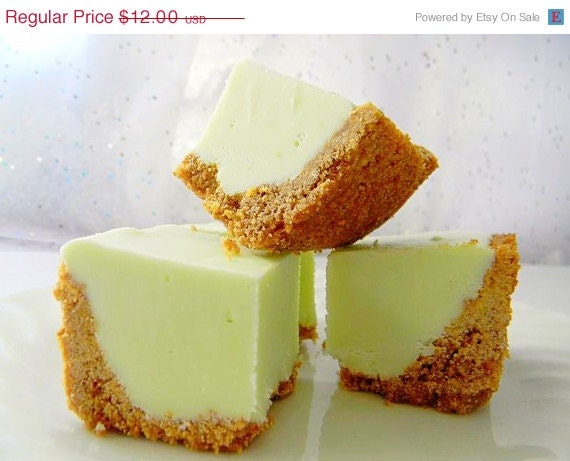 SALE Julie's Fudge - KEY LIME Pie w/Graham Cracker Crust - 6 Pieces (Over 1/2 Pound)
