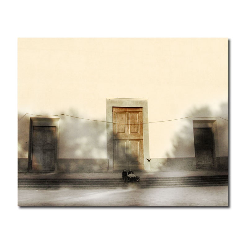 Florence Italy Outside Santo Spirito Photograph -Rustic Urban Religious Spiritual Photography