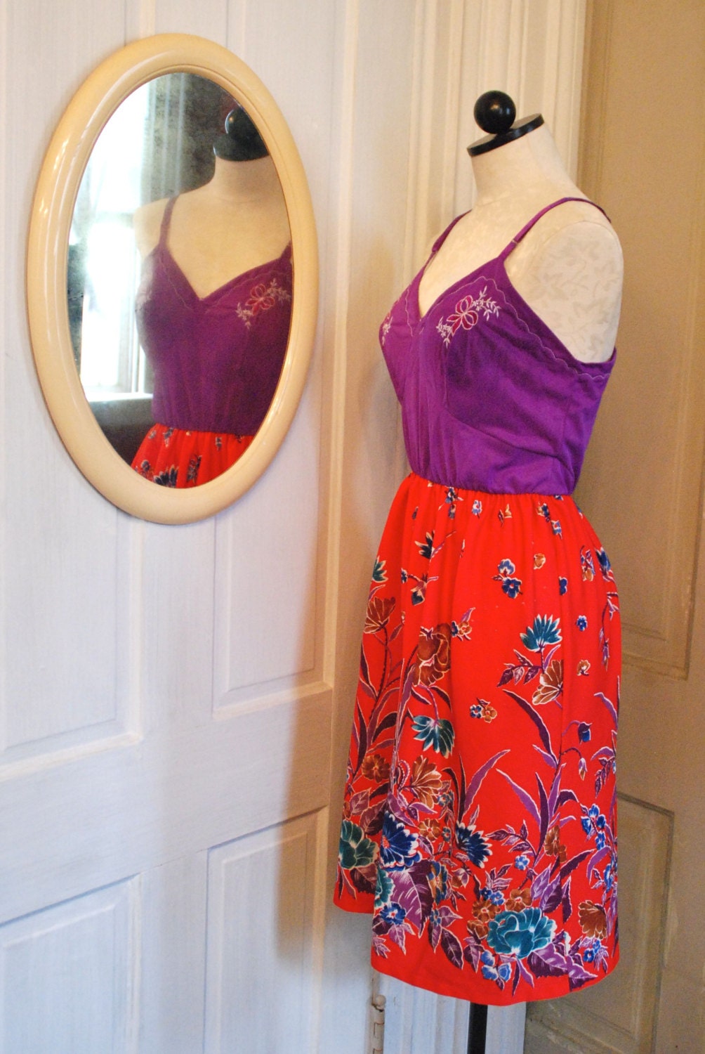 La Fiesta - Size Medium - Large - Upcycled Lingerie or Dress