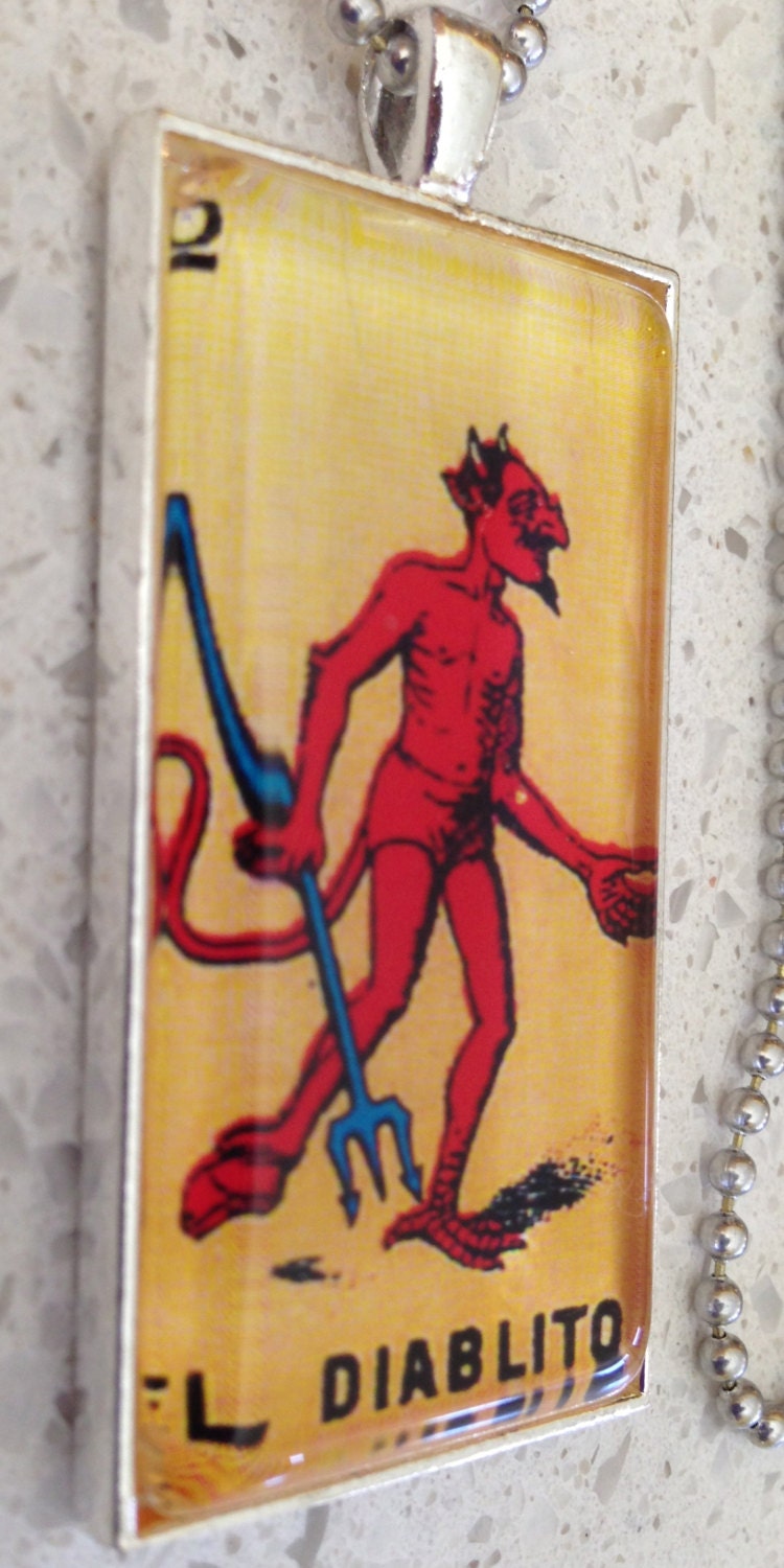 El Diablito Lotería Pendant