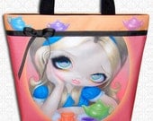 Alice's Tea Party Jasmine Becket Griffith tote bag