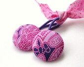Hair Ties. Purple and Pink. Sis Boom Fabric