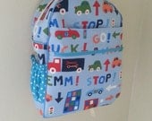 Toddler Backpack, Vroom Vroom