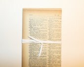 12 pcs Antique Dictionary Cards 5 x 8
