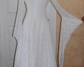 Lord of the Rings Style Lace Medieval Wedding Gown....Custom size and color