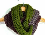 Chunky Knit Infinity Scarf, Long Cowl - ARCATA