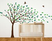 Blowing Tree Wall Decal