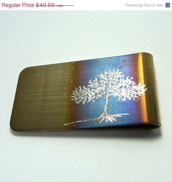 ON SALE TREE of Life. Super Cool Money Clip by The Rave N Iron