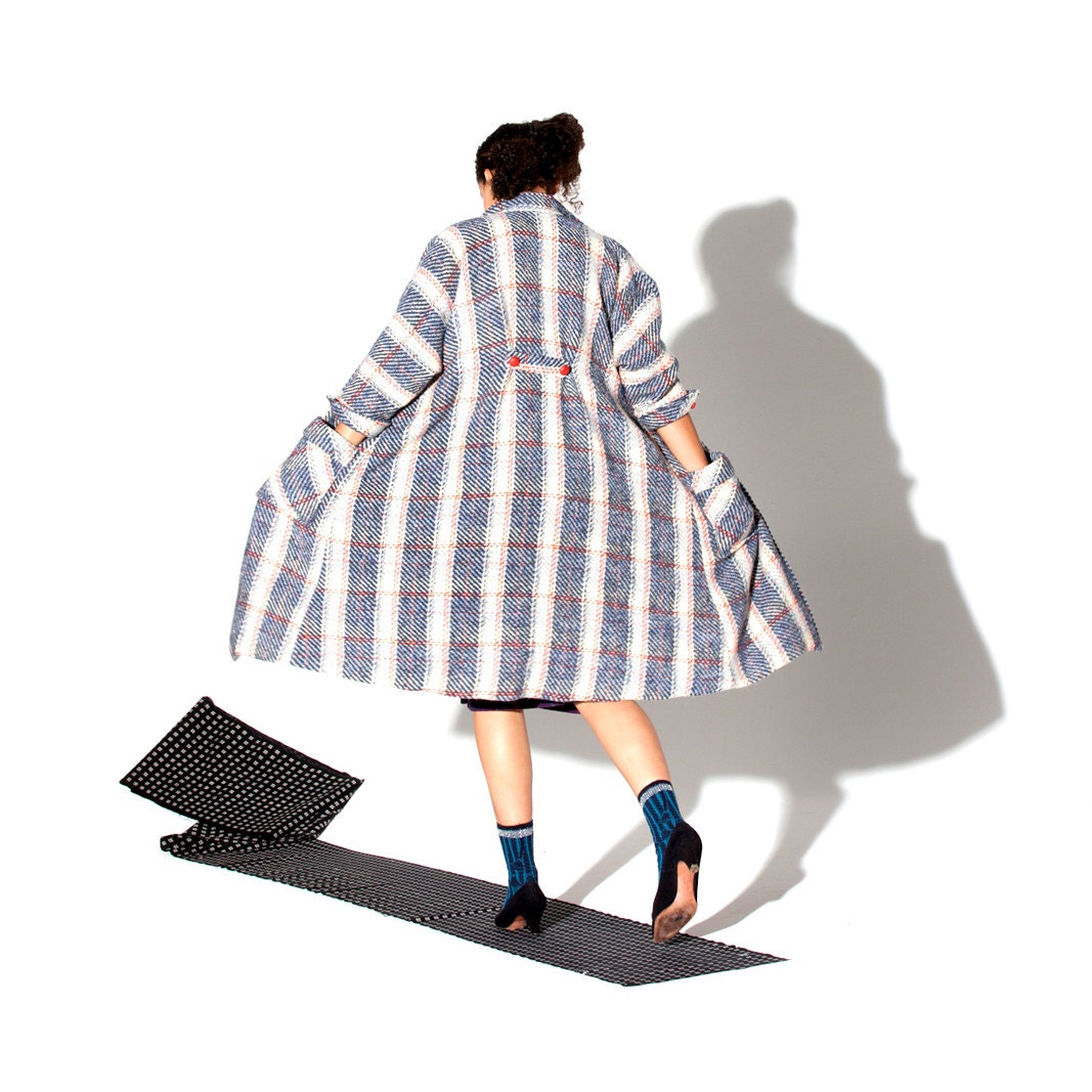 Swing Coat - 'Cedar Bluff' coat in Tweed Check