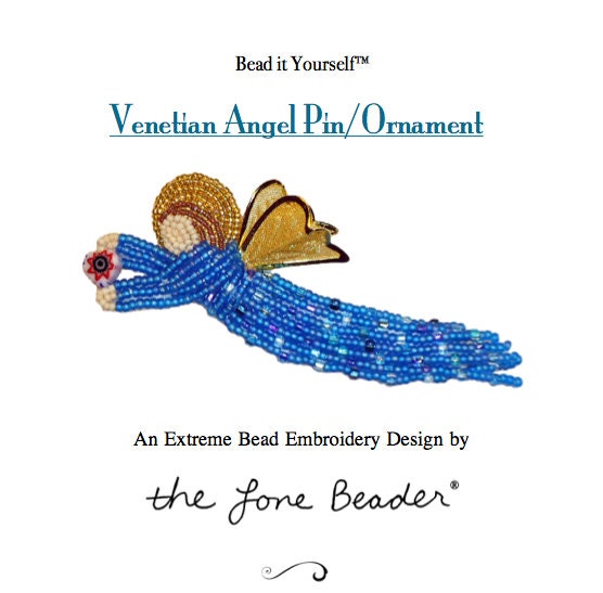 Bead It Yourself Beading Pattern: Venetian Angel Pin or Ornament - PDF File (For Personal Use Only)