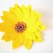 Paper Sunflowers with Single Color Petals