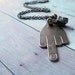 The Anti Valentine Pendant - Hate Statement Necklace - Unisex - Middle Finger - Eff You - Gift Box  Under 25