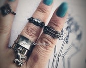 Venus Mid Finger Knuckle Ring - 2 Different Colors - Plated American Brass - Made To Order