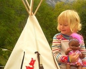 My Forest Friend - Doll Teepee/Tipi/playhouse - Made to order