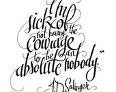 Absolute Nobody - Fine Art Print by Jonny Ruzzo - 8.5" x 11"