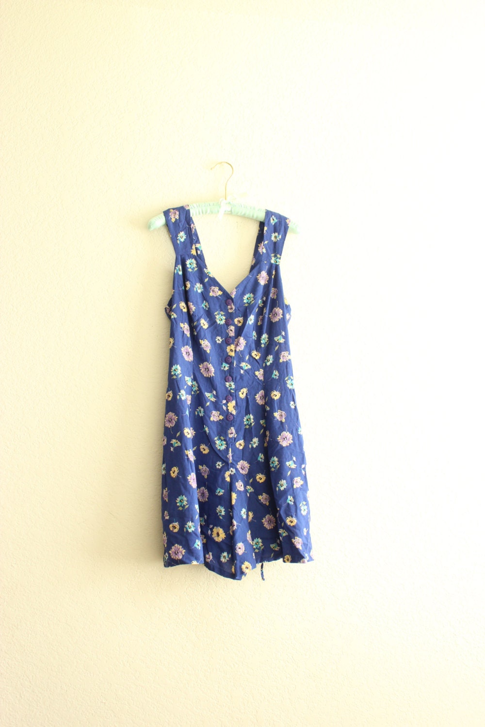 blue foral print 90s roper s/m