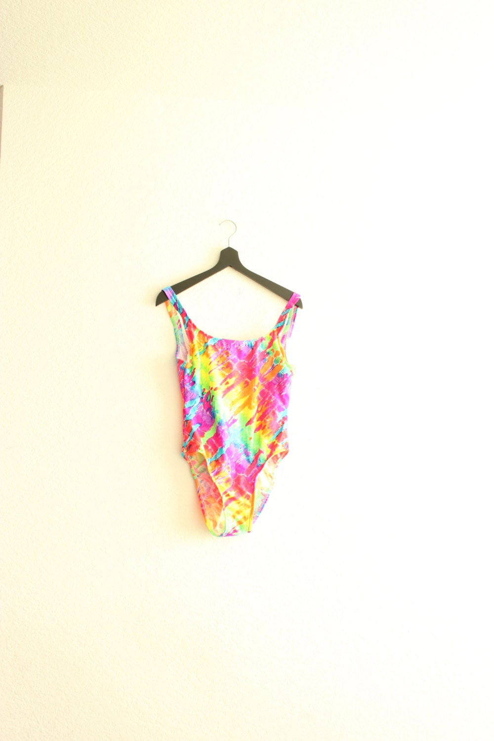 rainbow tye dye bathing suit medium