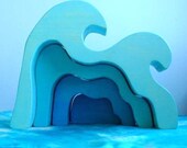 Wooden Toy, Ocean Wave Stacker Dollhouse - Mermaid Tales / Waldorf Toy