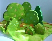 Wooden Toy- Waldorf Toy, Spring Forest Playset / Nature Table