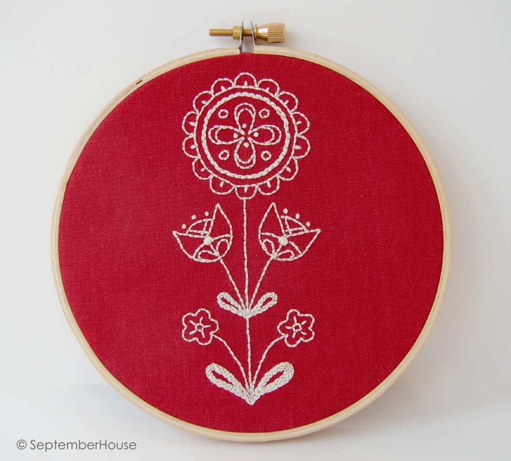 Embroidery Patterns, Hand Embroidery Scandinavian inspired SCANDISTITCHES patterns, Instant Download
