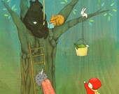 Story Time in the Forest, Large Print