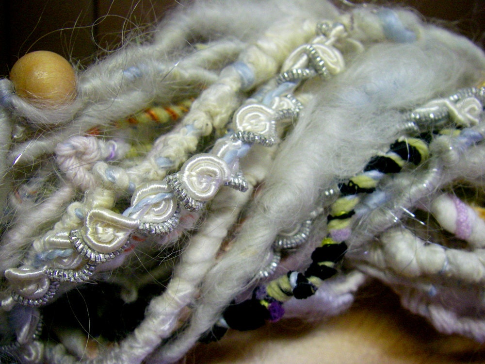 Corespun Party Yarn in White by KnoxFarmFiber