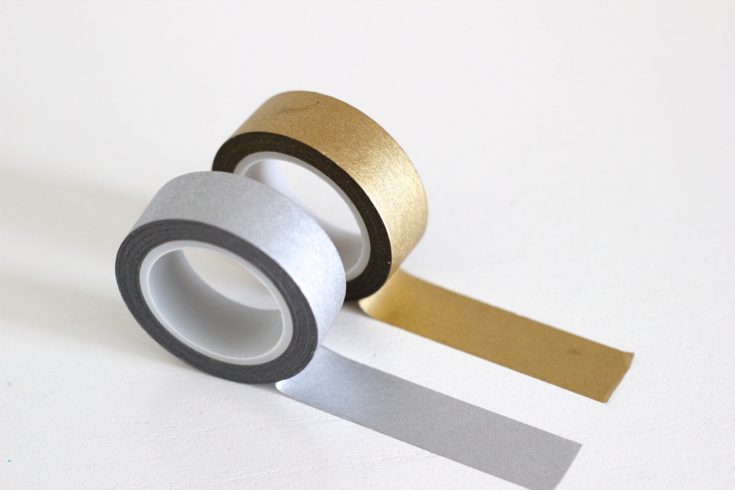 Gold or silver metallic washi tape , Japanese masking tape craft supply Choose your color
