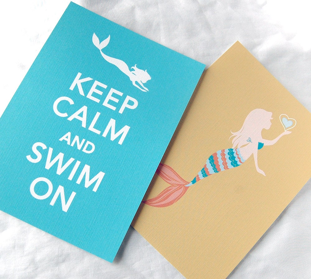 Mermaid Print Set - 5x7 Eco-friendly Size