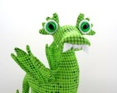 Winged Dragon Plush, Fantasy Alien Stuffed Animal by Adopt an Alien named Fang